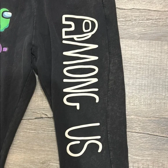 Zara Among Us Black Sweatpant Joggers Boys Size10 - Picture 3 of 7